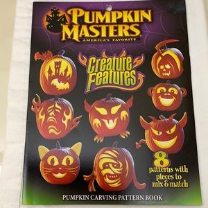 Pumpkin Masters 8 Creature Features Patterns w Pieces to Mix & Match NEW